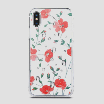 IMD TPU New design flower case for iphone x cover