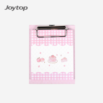 Wholesale Joytop 6000 Kawaii Peach Printed Loose Leaf Memo Pads with Clipboard