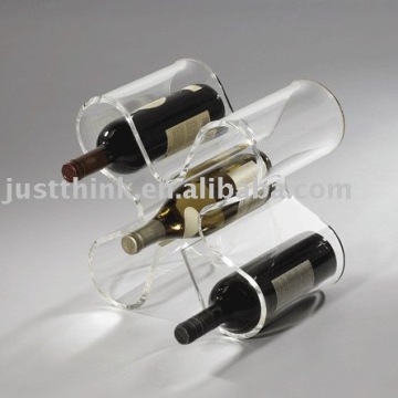 acrylic wine bottle holder