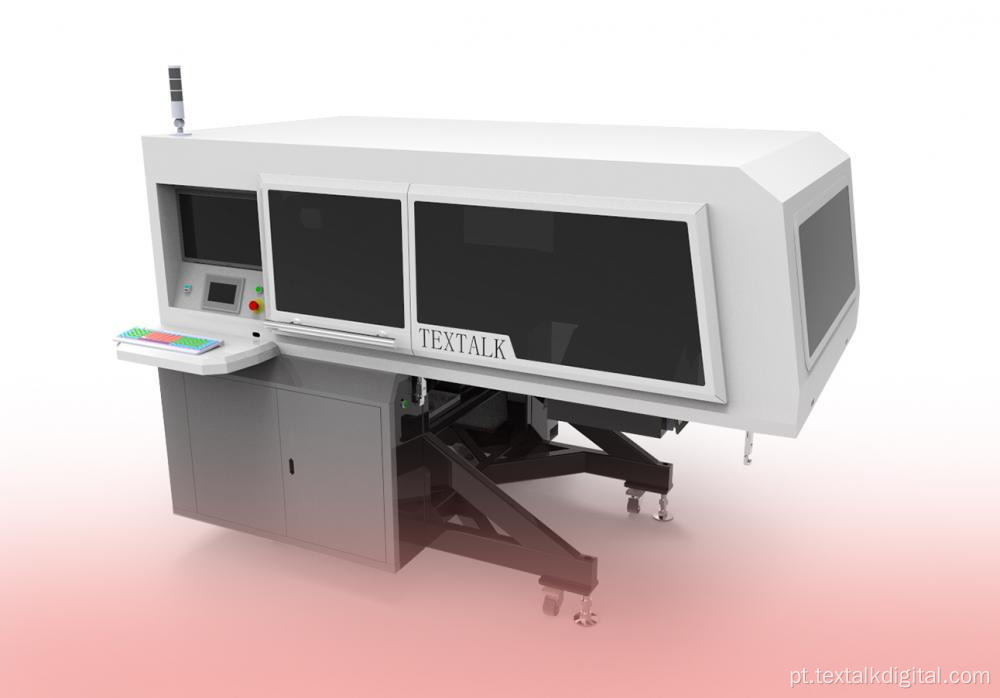 Impressora oval híbrida digital para roupas