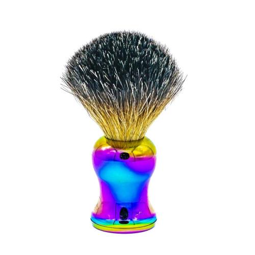 Cepillo de afeitado de cabello de mango de latón multicolor