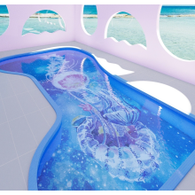 Patrón de mosaico de vidrio personalizado para la piscina