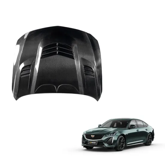 Carbon Fiber Front Bonnet for Cadillac CT5 - Langyu GT Style Engine Cover