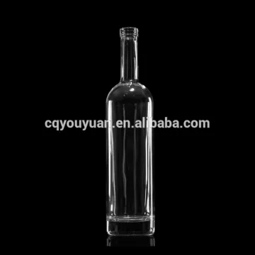 Custom 75cl long neck glass bottle for vodka and wine