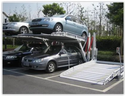 Stereo garage. Family easy parking. Parking equipment