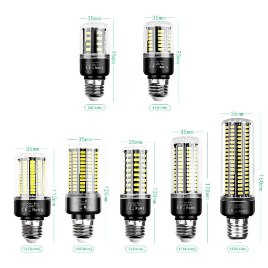 High Brightness Mini LED Corn Light Bulb E14 E12 E26 E27 B22 3.5W-12W