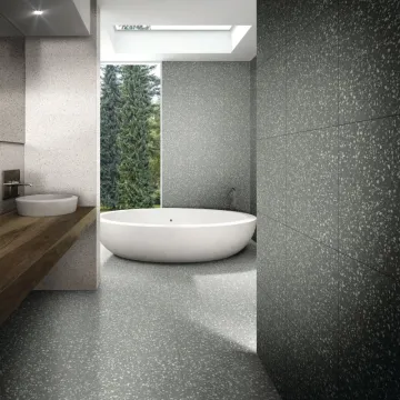 LTE603 GREY TERRAZZO PORCELAIN TILES FOR BATHROOM