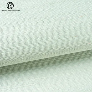 Handcrafted Sisal Wallpaper SS803 in Light Green Tone