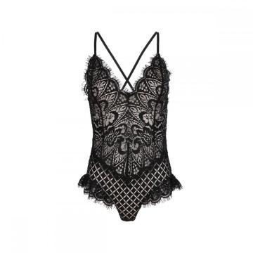 custom dames bodysuit met mesh voering ritssluiting