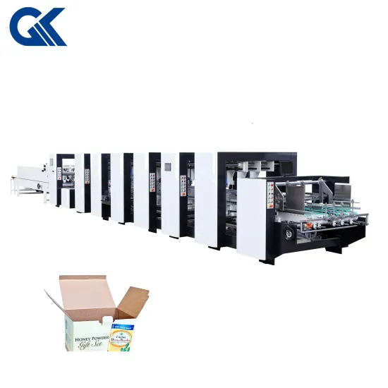High Speed Carton Box Folder Gluer Machine for Single and Double Line Master Cartons