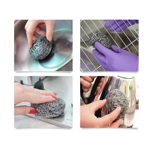 Stainless steel cleaning ball