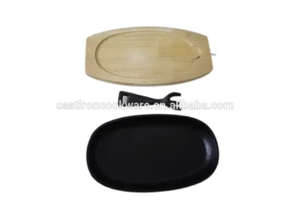 China Wholesale Cast Iron Steak Plate for Beef Frying