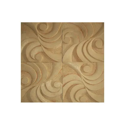 Sandstone Polishing Decorative Wall Panels Carved For Floor Board