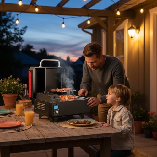 เตาย่างเม็ดไฟฟ้าประสิทธิภาพสูง 8-in-1