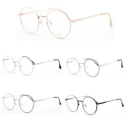 New Design Ready Silver Metal Optical Eyewear for Myopia
