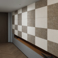 Painéis de parede decorativos absorventes de som PET para sala de recepção