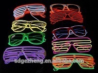 Fluorescent glow el glasses from China factory retail