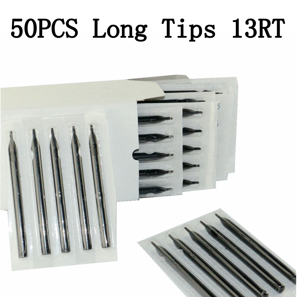 50PCS Black Tattoo Long Tips 9DT Disposable Plastic Long Tattoo Tips Nozzle Tube 9D For Tattoo Supplies Free Shipping