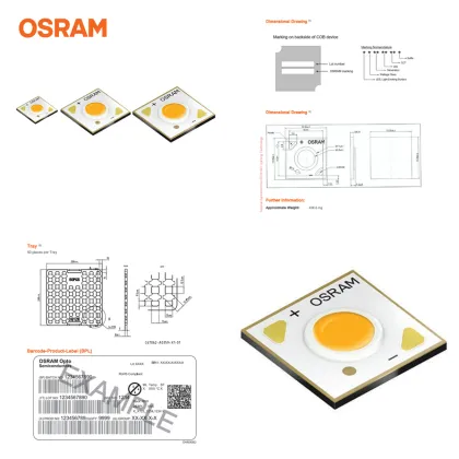 High Power High Display OSRAM COB Light Source 6W-40W