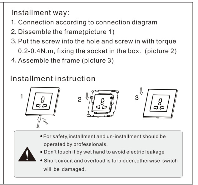 Eletric USB Socket