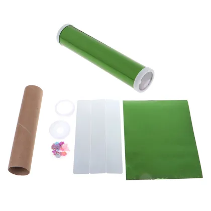 DIY Colored Rotating Kaleidoscope Kits Science Experiment Educational Craft Kid Brain Hands-Eyes Cooperation Training Toy 1 Set