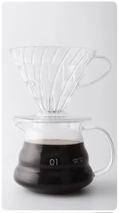 Plastic Pour Over Coffee Dripper with Removable Dripper and Stand