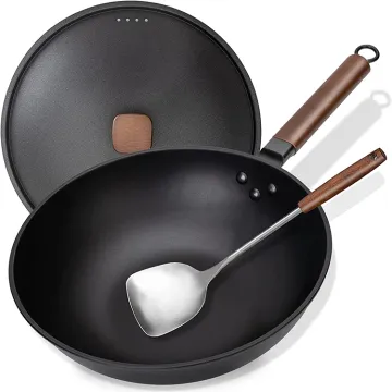 Hammered Carbon Steel Non-Coating Chinese Traditional Wok Pan