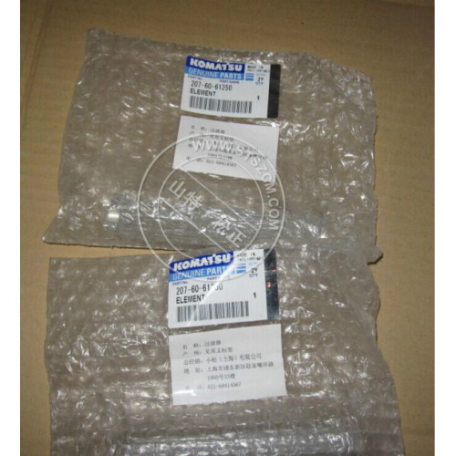 PC450-8 Fliter de aceite hidráulico, filtro 207-60-61250 repuestos para excavadoras komatsu