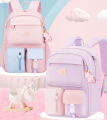 OEM Custom Logo Nylon Pink Girls Backpack