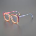 Custom Round Thick Eyeglasses Acetate Optical Frame