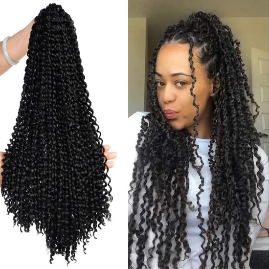 Bomb Twist Braiding Passion Spring Twists  FreeTress Synthetic Crotchet Hair ExtensionsOmbre Crochet Braids  Pre looped Fluffy