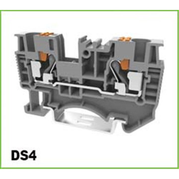 4mm2 الدفع في Dinrail موصلات محطة تغذية من خلال