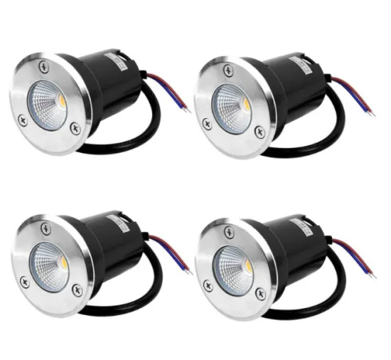 12V Waterproof Buried Foot Light - LED Spotlight 1W/2W/3W Stainless Steel Underground Step Light