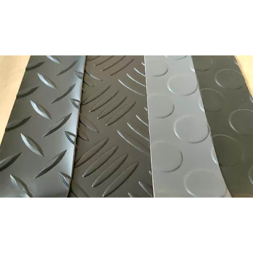 China Anti-slip Round Stud Rubber Sheets Coin pvc Flooring Supplier