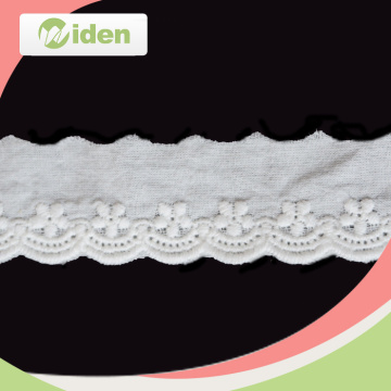 2.5 CM Cotton Embroidery Lace Trimming for Apparel Accessories