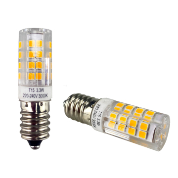 Lampada per macchine per cucire, LED-Mini-E14: 3,3W E14 BA15D Bulbo di mais-130 V/230V, 3000K/4000K White White T15