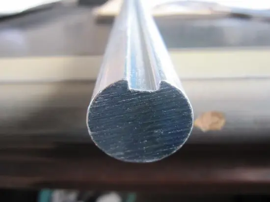 1" Solid Steel Shaft with 1/4" Keyway for Industrial Door