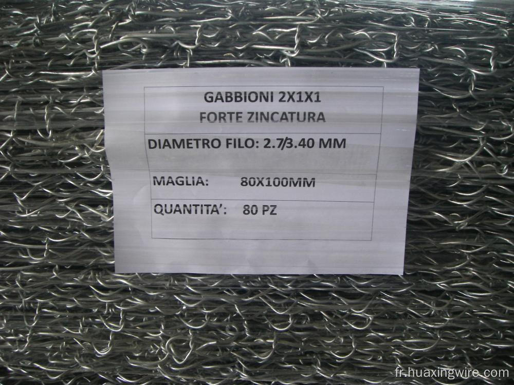 Gabion hexagonal de zinc lourd Gabion