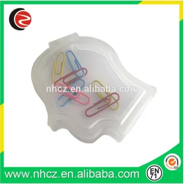 colorful conventional paper clips