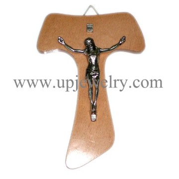 Wooden Rosary Wall Cross (URCR2-032)