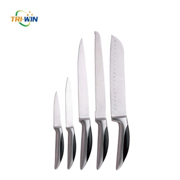 High quality hollow handle anti-slip kitchen knife set