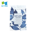 Sustainable empty compostable cornstarch tea packaging bag