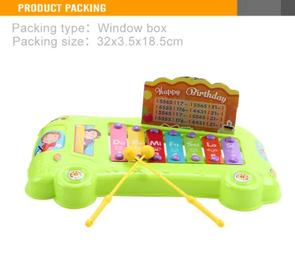 Kids plastic musical instruments Piano playing musical toy