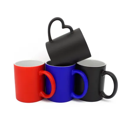 Custom Design Magic Color Changing 11oz Black Sublimation Cup