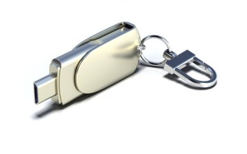 2 in 1 Metal OTG USB Flash Drive for Cell Phone and Computer