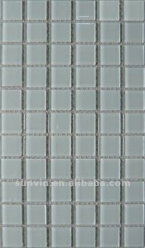 23x23 / 25x25 swimming pool crystal glass mosaic- glossy pure white