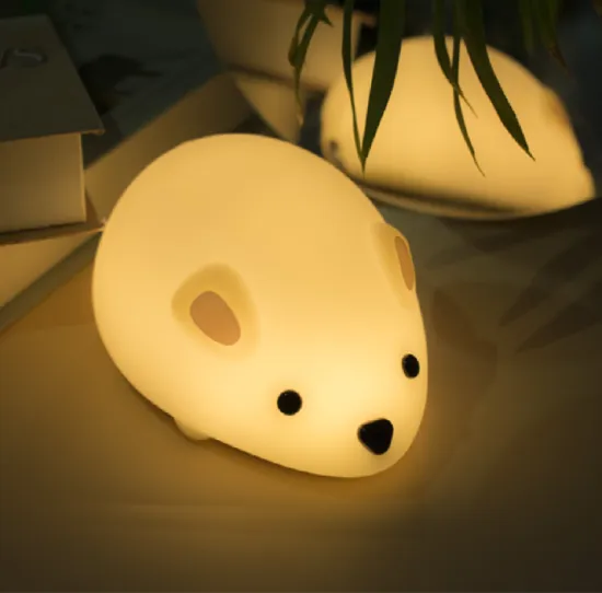 LED Soft Silicone Table Lamp Mouse Night Light for Adults Working
