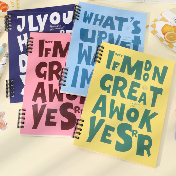 Customized Coil-Bound A5/B5 Art Paper Notebooks for Office and Student Use
