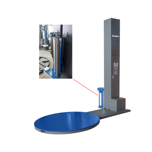 Machine d&#39;emballage de palettes extensible par friction efficace