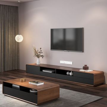 Customized Size Modern Luxury Wooden Living Room TV Stand with Drawer